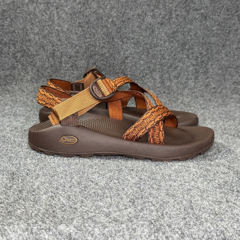Chaco Z/1 Classic Sandals Men's 10 Orange Brown Athletic Outdoor Hiking Water